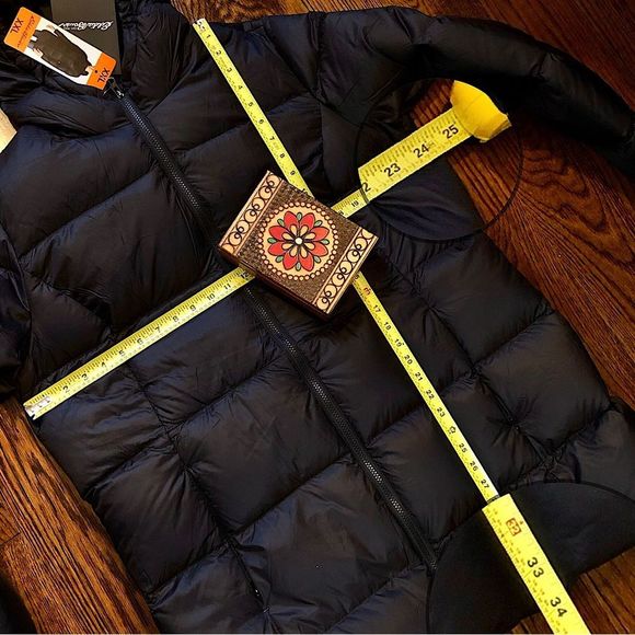 EDDIE BAUER Luna Peak Black Quilted Down Women’s Winter Coat Sz XXL - Picture 9 of 12